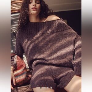 Free people Knit Sweater Set (brown )